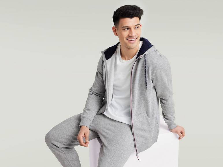 LIVERGY® Herren Sweatjacke mit Baumwolle Vatertagsangebot