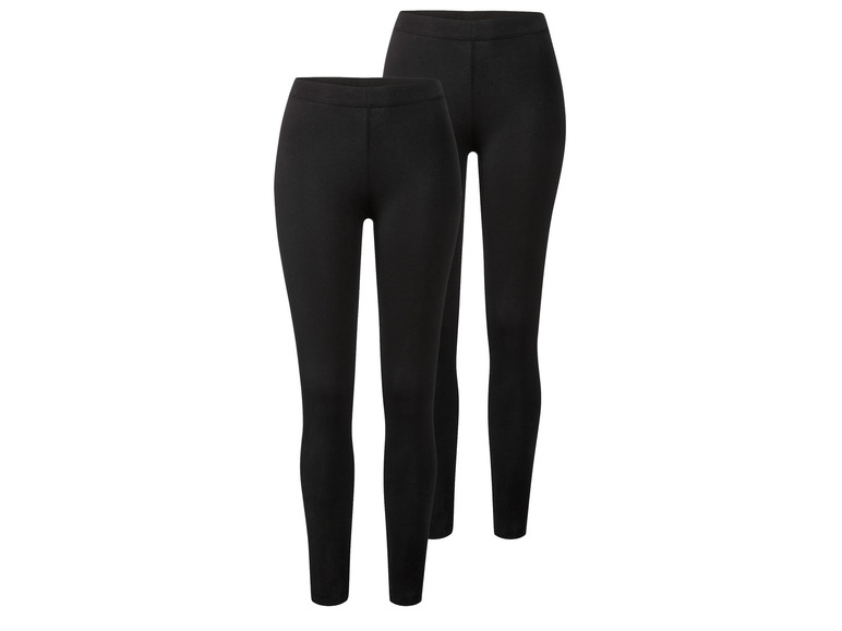 esmara® Damen Leggings, 2 Stück, normale Leibhöhe Bestseller