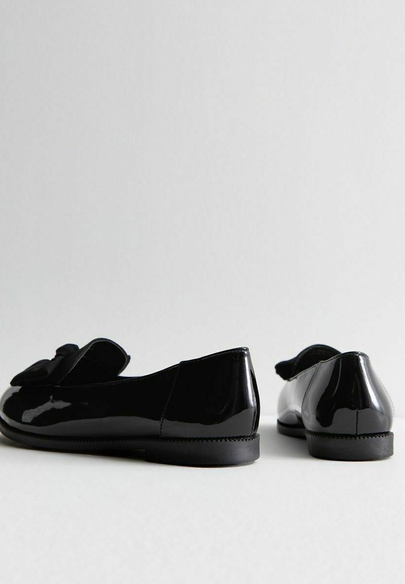 New Look Wide Fit New Look Wide Fit COMFORT WIDE FIT BOW FRONT - Slip-ons - black Sonderangebote