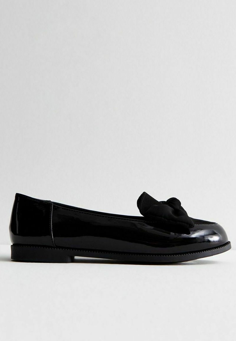 New Look Wide Fit New Look Wide Fit COMFORT WIDE FIT BOW FRONT - Slip-ons - black Sonderangebote
