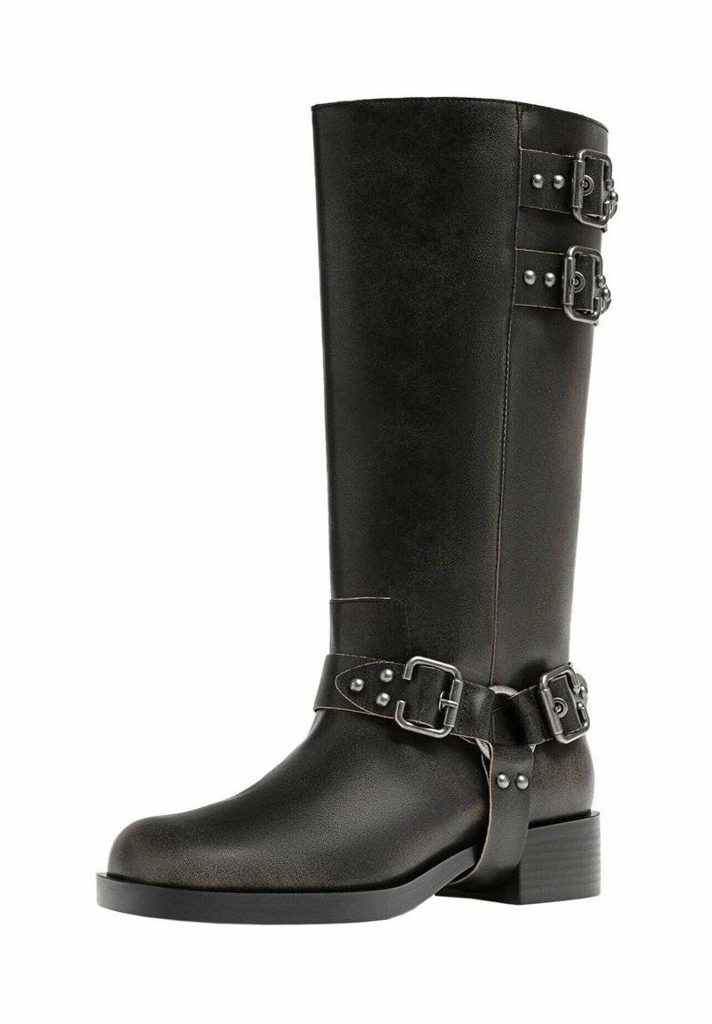 Stradivarius Stradivarius Cowboy/Biker boots - dark grey Letzte 3 Tage