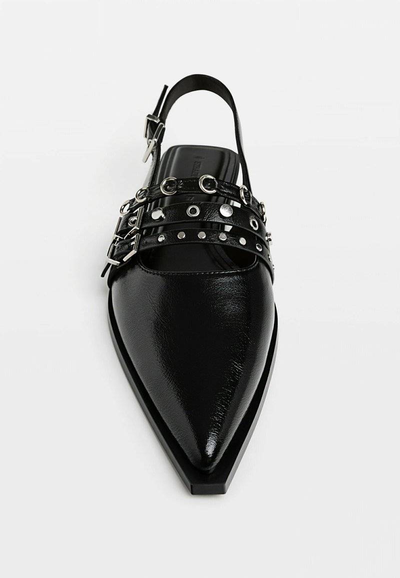 Stradivarius Stradivarius Slingback ballet pumps - black Letzte 2 Tage