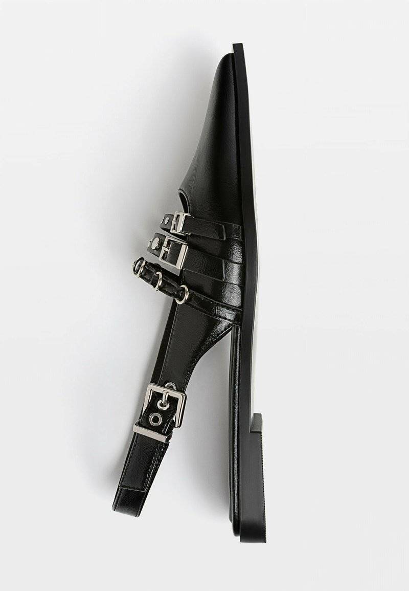 Stradivarius Stradivarius Slingback ballet pumps - black Letzte 2 Tage