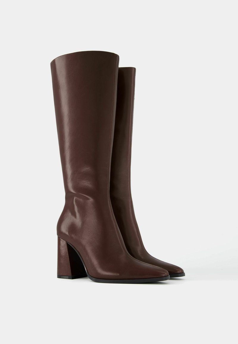 Bershka Bershka Boots - dark red Letzter Tag