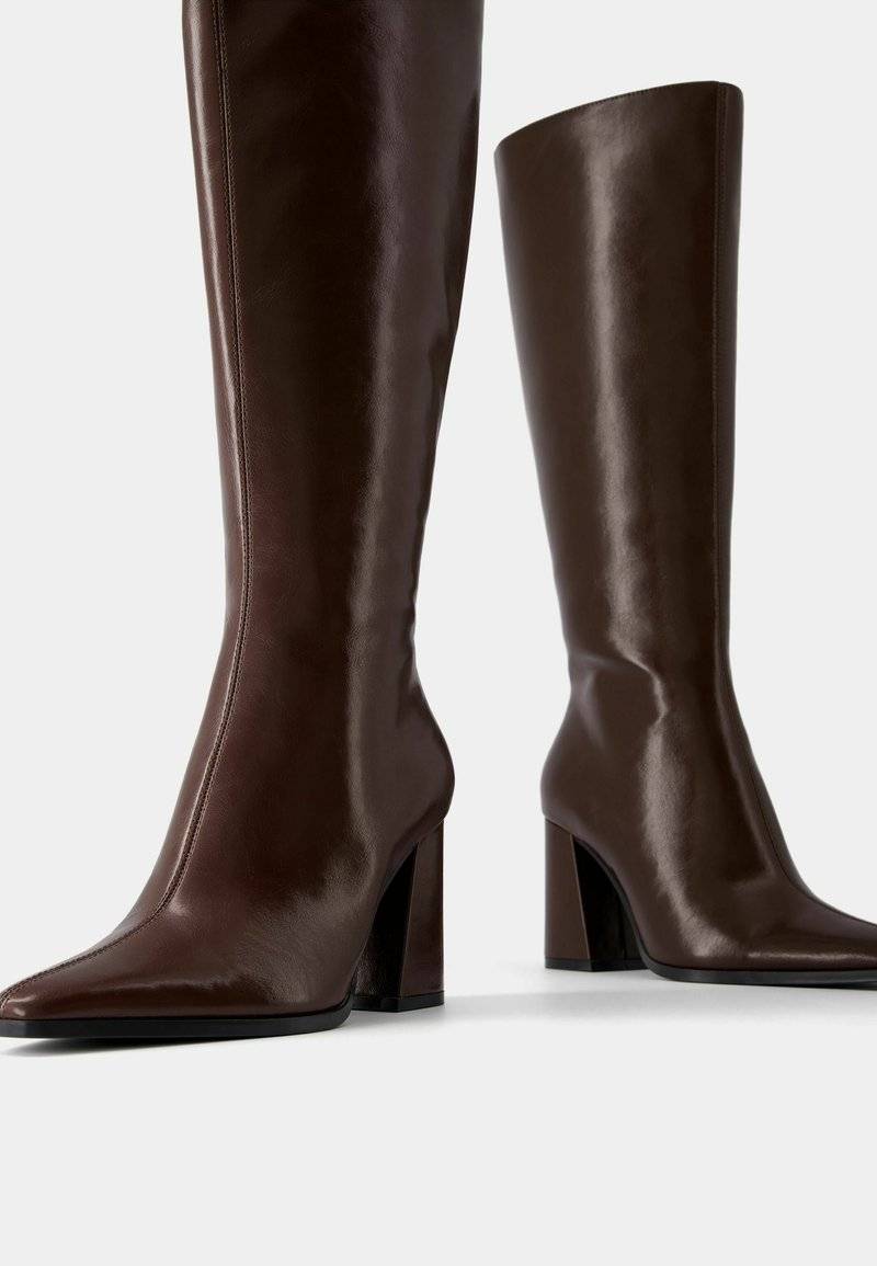 Bershka Bershka Boots - dark red Letzter Tag
