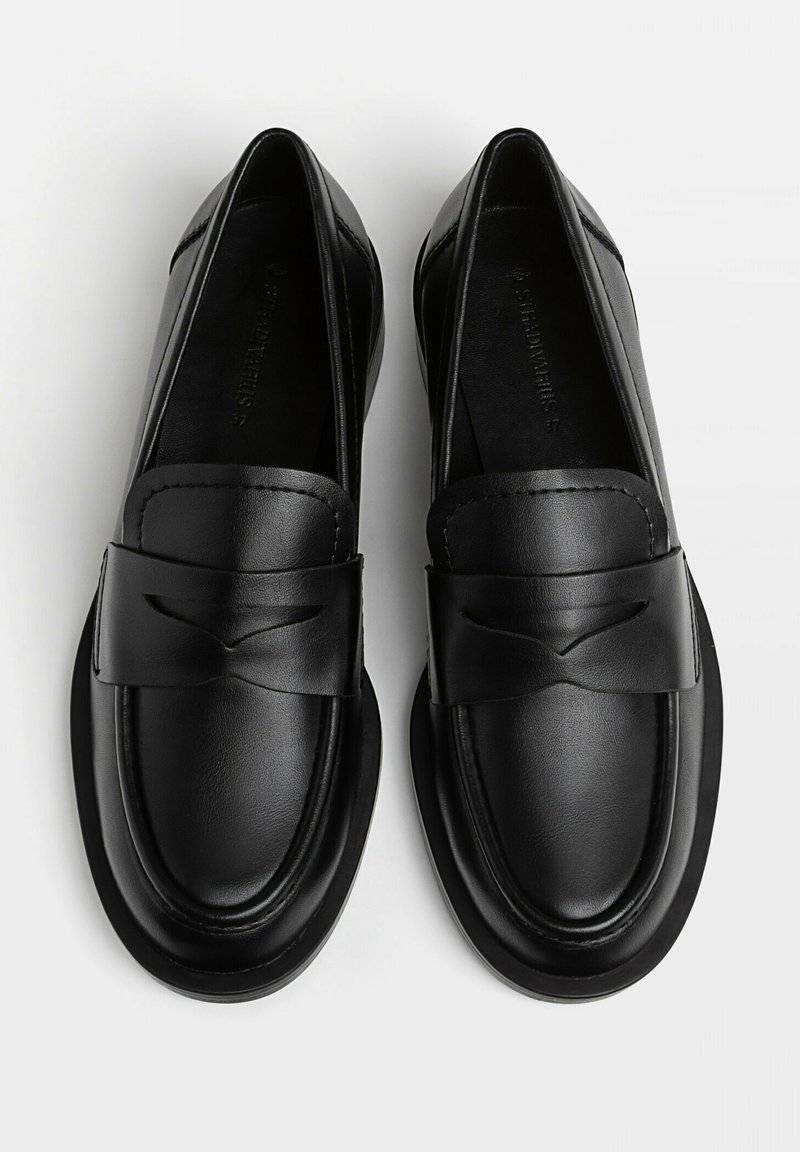 Stradivarius Stradivarius LOAFERS - Slip-ons - black Nur für heute