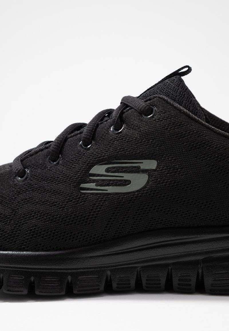 Skechers Wide Fit Skechers Wide Fit GRACEFUL - Trainers - black 50% Rabatt mit kostenlosem Versand