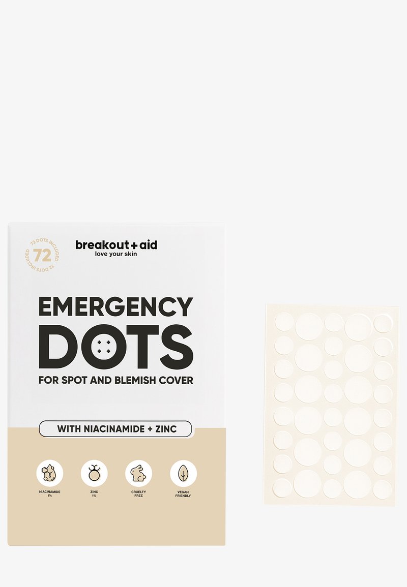Breakoutaid Breakoutaid EMERGENCY DOTS FOR SPOTS AND BLEMISHES WITH NIACINAMIDE + ZINC 72 DOTS PER PACK - Face mask - 0 Fabrik Onlineshop