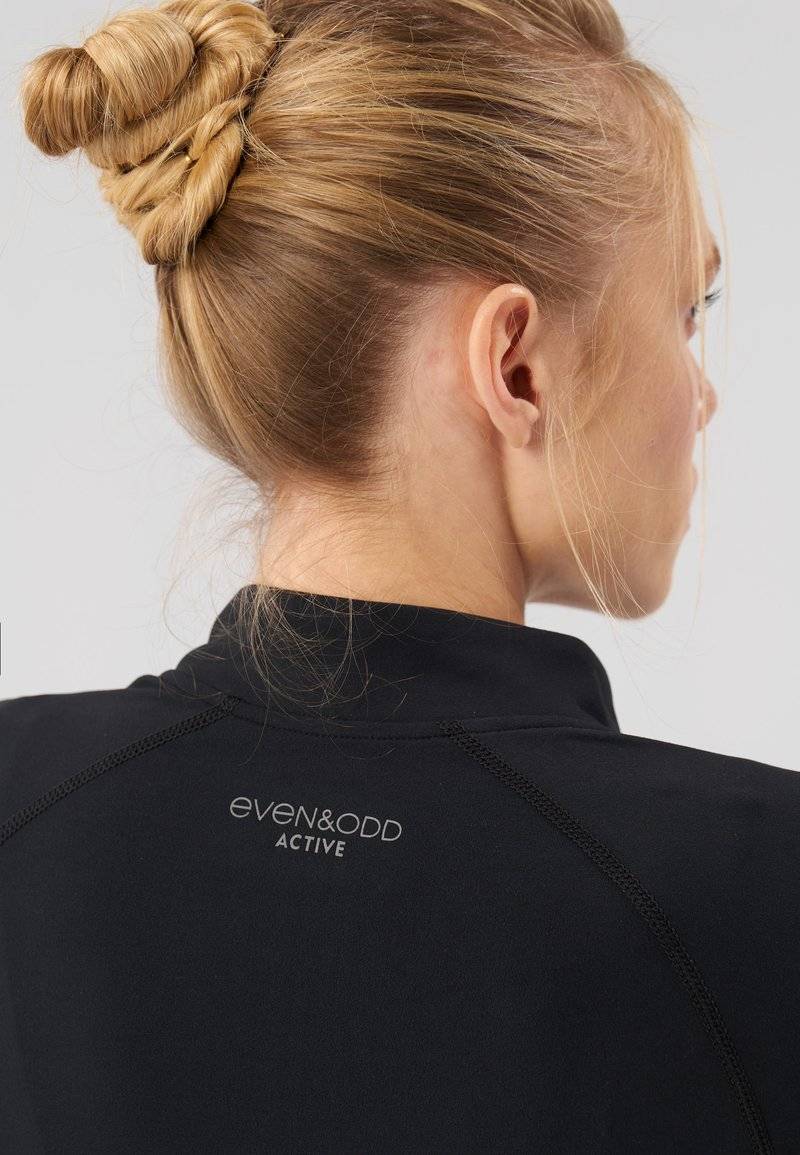 Even&Odd active Even&Odd active SUPER SOFT COTTON TOUCH - Training jacket - black Zeitlich begrenztes Angebot