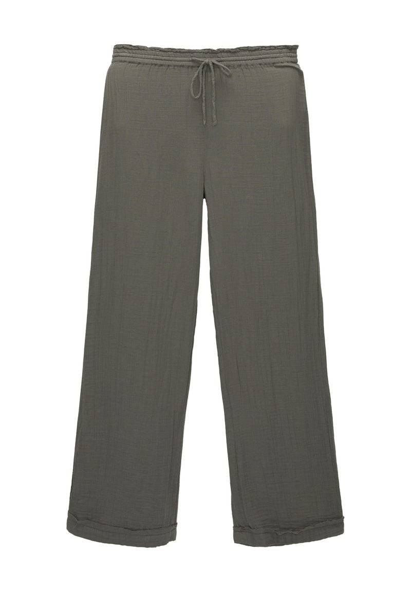 PULL&BEAR PULL&BEAR CREASED WITH FRAYED HEMS - Trousers - dark grey Bis zu 65% Rabatt