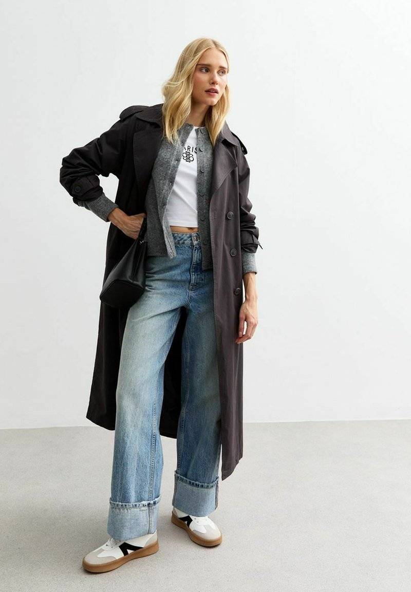 New Look New Look CREW NECK - Cardigan - grey Nur für heute