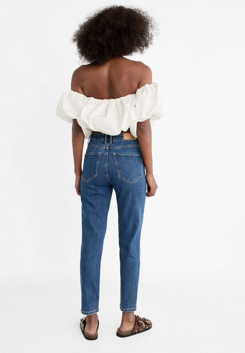 Stradivarius Stradivarius MOM - Relaxed fit jeans - raw denim Bis zu 55% Rabatt