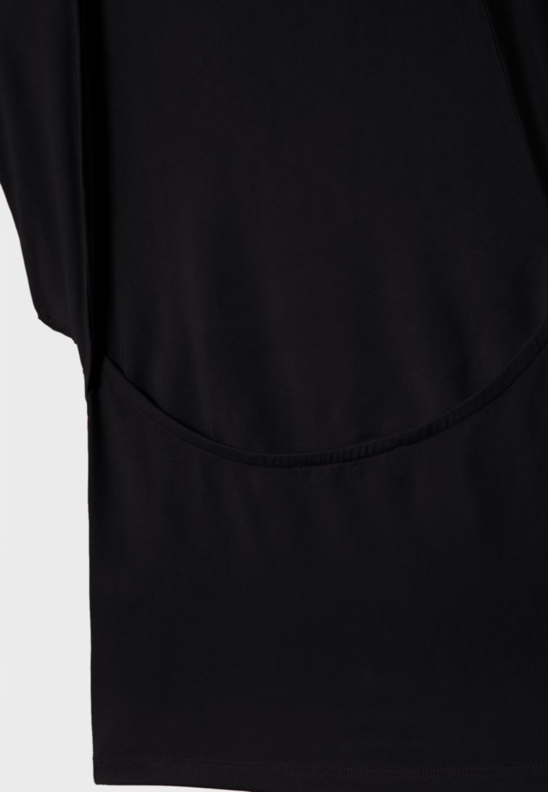 Stradivarius Stradivarius OPEN-BACK - Basic T-shirt - black Super Rabatt