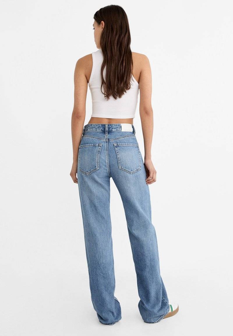 Stradivarius Stradivarius Straight leg jeans - light blue Clearance-Verkauf