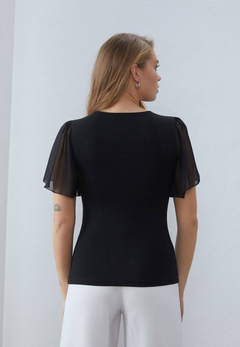 Anna Field Anna Field Print T-shirt - black Speichern exportieren