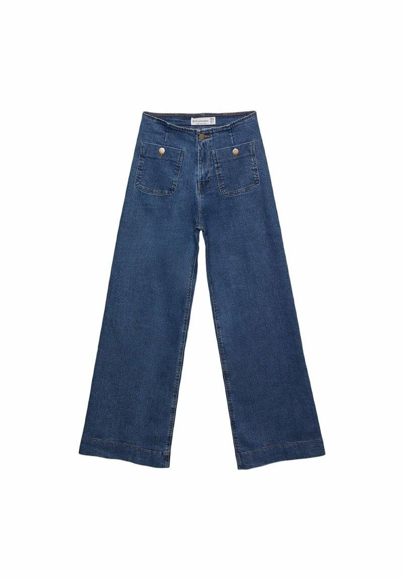 Stradivarius Stradivarius MINIMALIST WITH POCKETS - Flared Jeans - royal blue Black Friday Preise