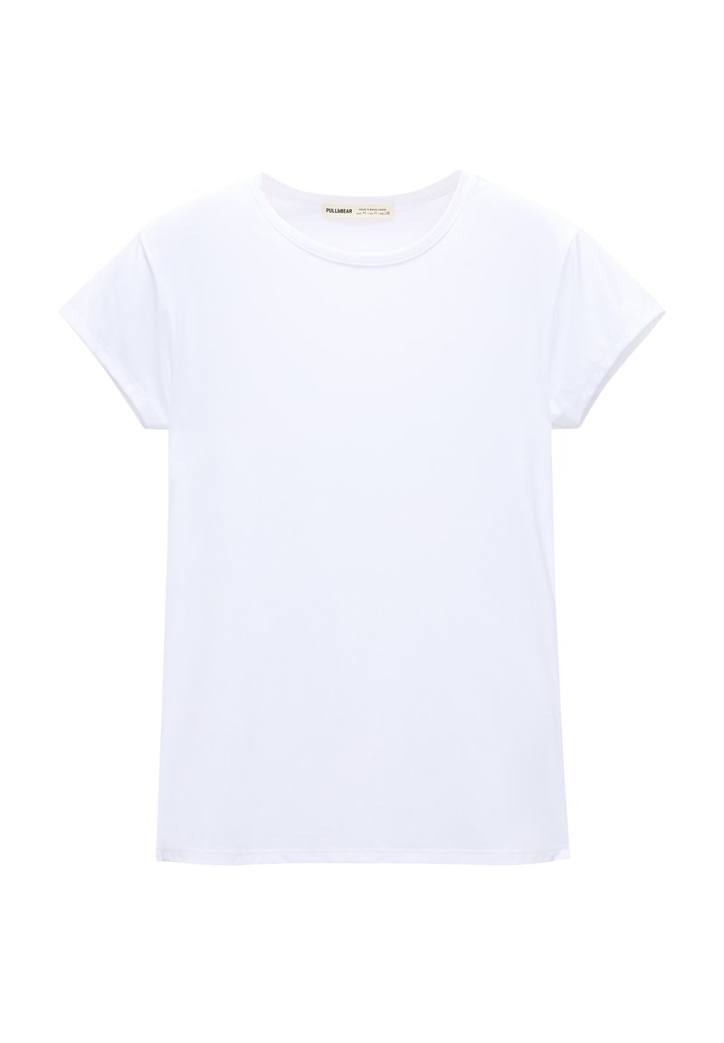 PULL&BEAR PULL&BEAR SHORT SLEEVE - Basic T-shirt - white Verkauf