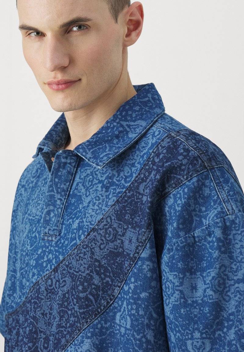 Les Benjamins Les Benjamins TEE UNISEX - Button-down blouse - blue Kostenloser Versand
