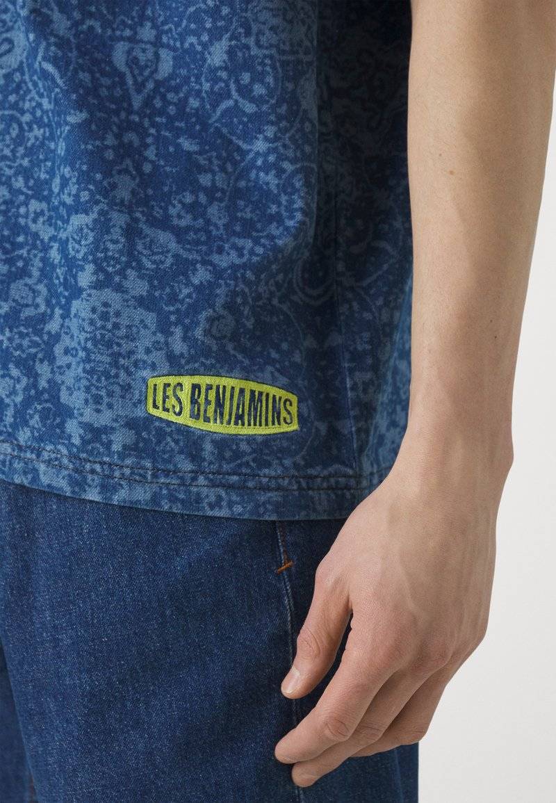 Les Benjamins Les Benjamins TEE UNISEX - Button-down blouse - blue Kostenloser Versand