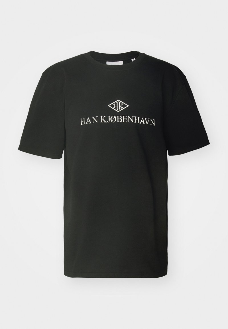 Han Kjøbenhavn Han Kjøbenhavn LOGO BOXY TEE UNISEX - Print T-shirt - black Valentinstagsangebot