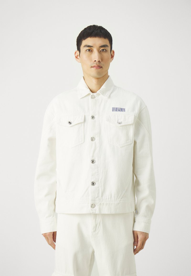 Les Benjamins Les Benjamins JACKET UNISEX - Denim jacket - white Online Outlet