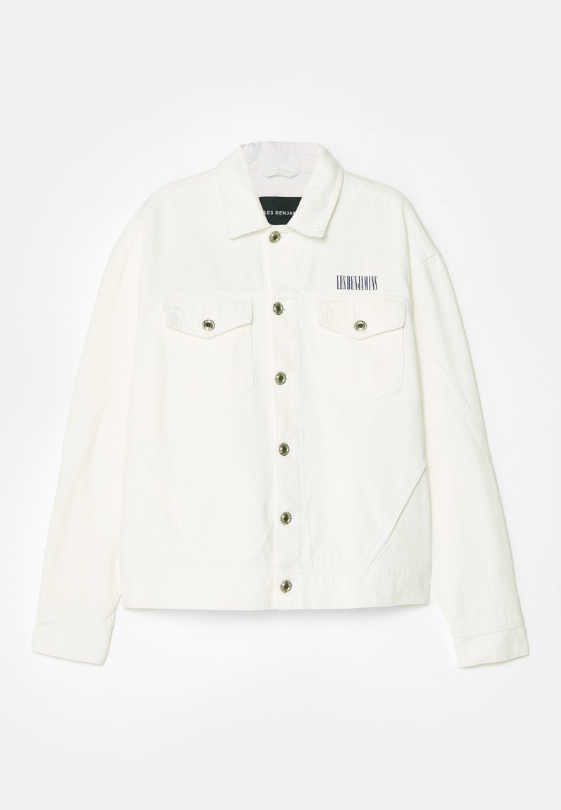 Les Benjamins Les Benjamins JACKET UNISEX - Denim jacket - white Online Outlet