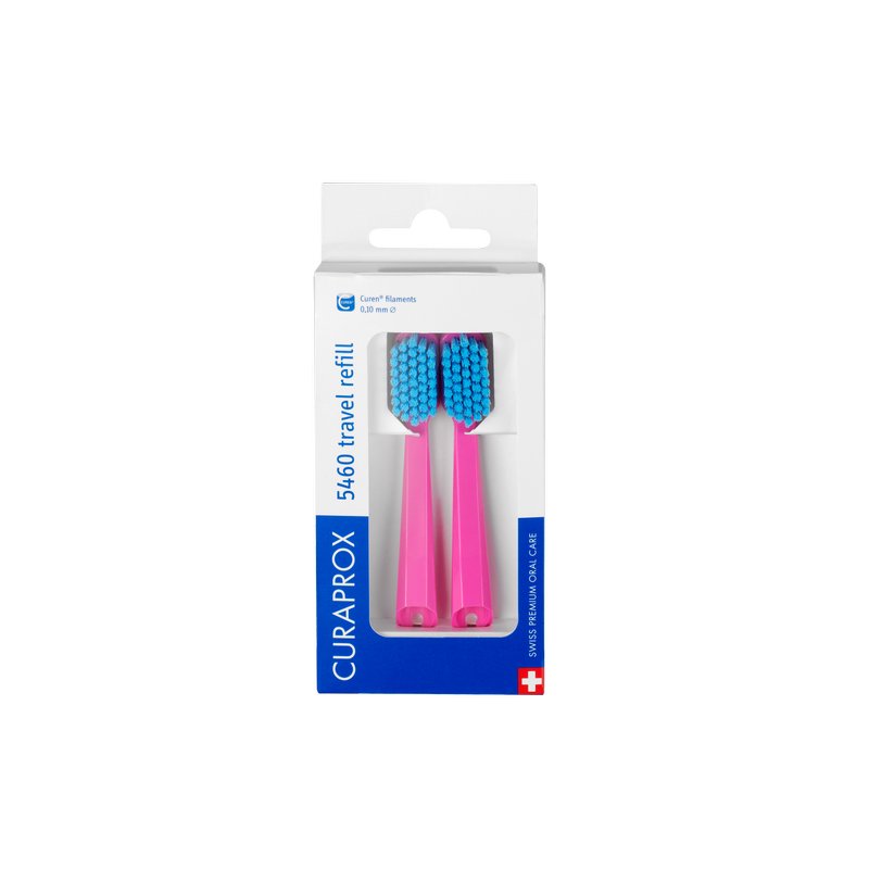 Curaprox Curaprox CS 5460 REFILL FOR TRAVEL SET - Dental care tool - pink Große Rabatte
