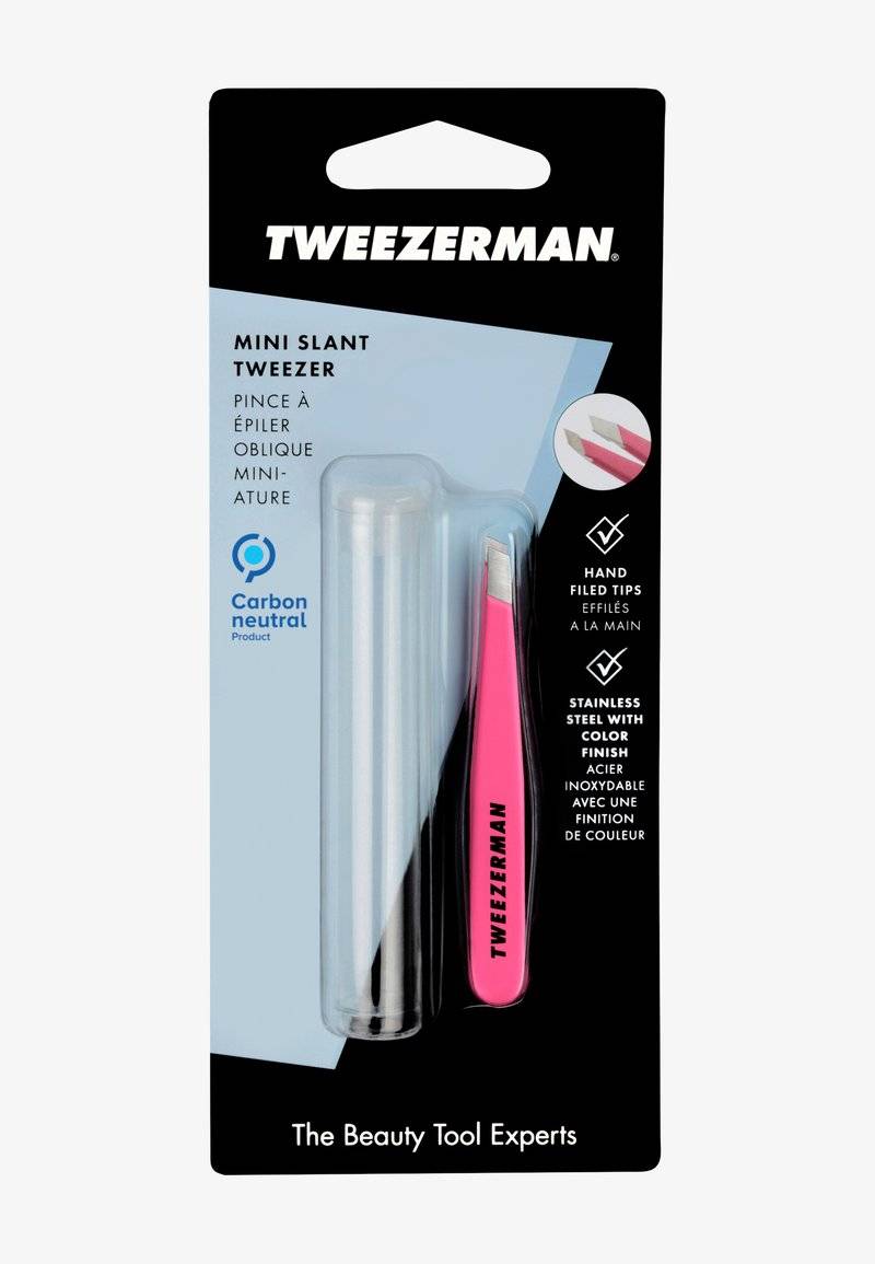 TWEEZERMAN TWEEZERMAN MINI SLANT TWEEZER - Hair removal tool - pink Räumungsverkauf