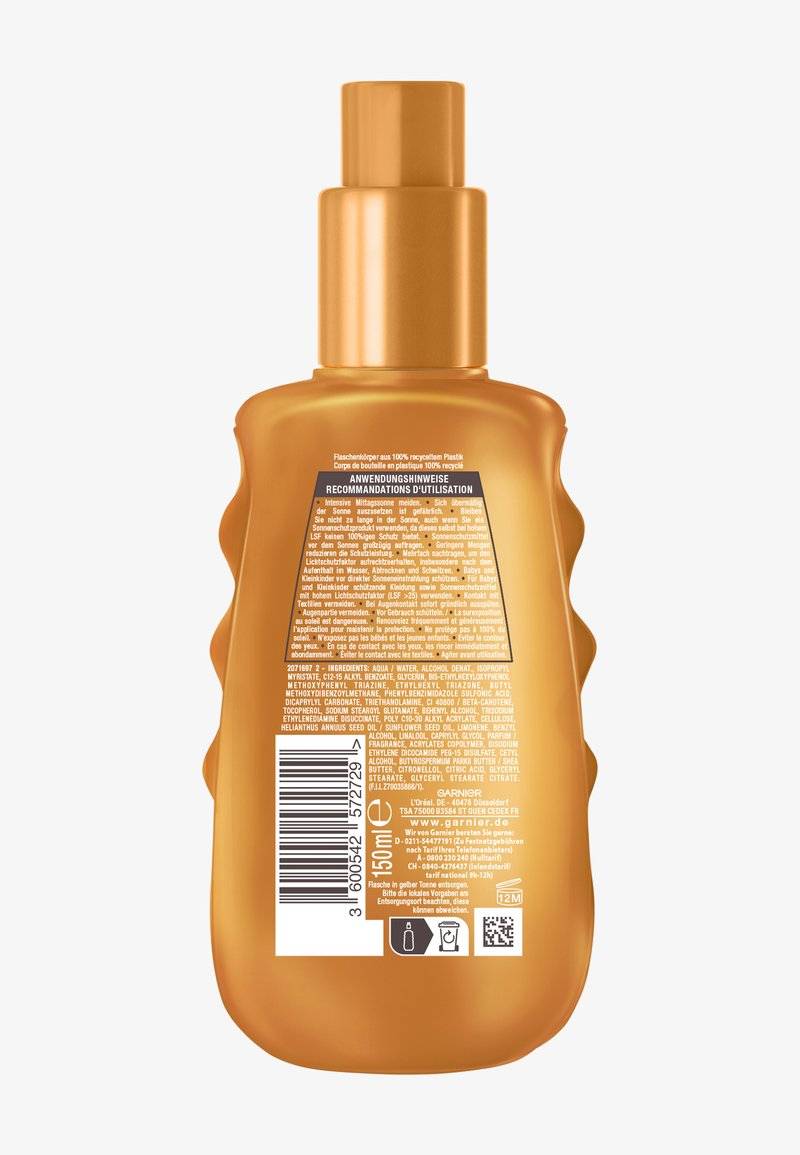 Garnier Garnier AMBRE SOLAIRE IDEAL BRONZE MILK-IN-SPRAY SUN PROTECTION SPF 50 - Sun protection Letzter Tag