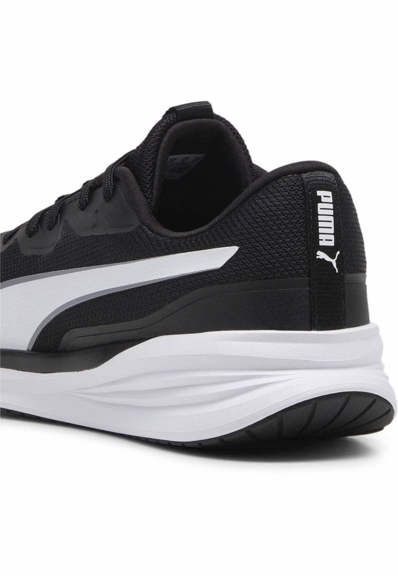 Puma Puma NIGHT RUNNER - Stability running shoes - black white Sonderangebot