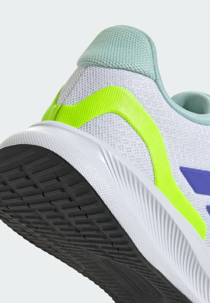 adidas Performance adidas Performance RUNFALCON 5 UNISEX - Neutral running shoes - cloud white blue lucid lemon Osterangebot