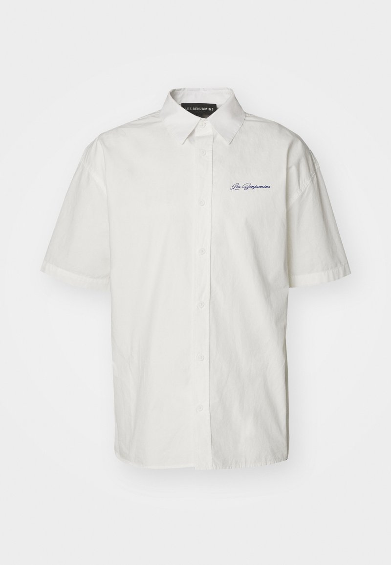 Les Benjamins Les Benjamins SHORT SLEEVE UNISEX - Button-down blouse - white Tiefpreis