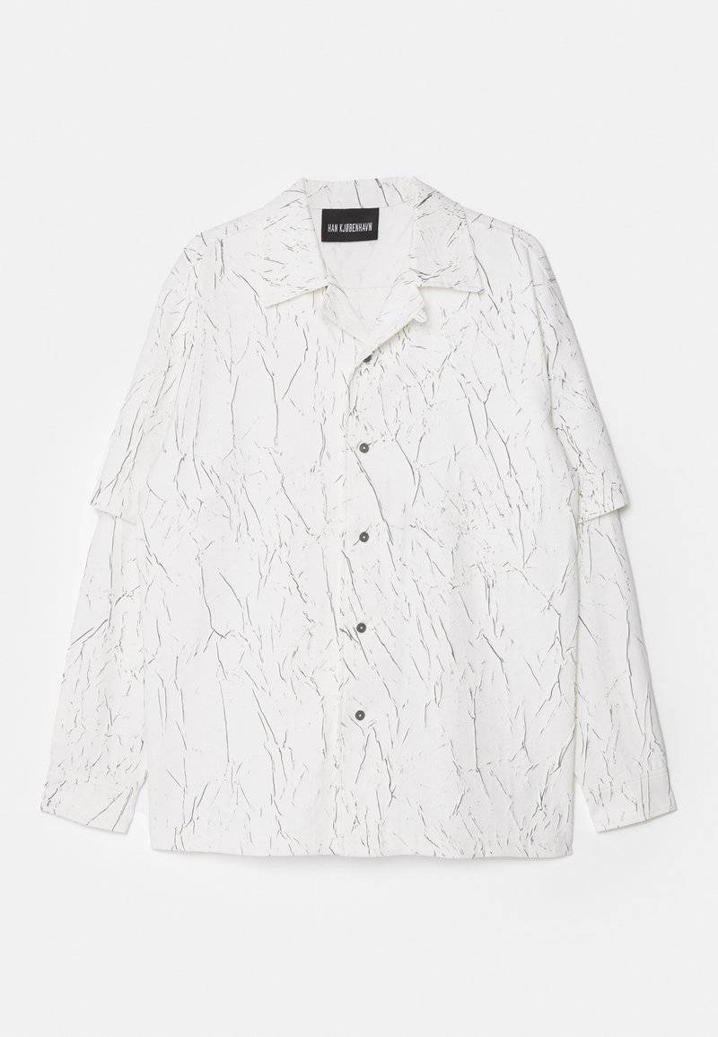 Han Kjøbenhavn Han Kjøbenhavn WRINKLE TWO LAYERED UNISEX - Shirt - white Letzter Tag