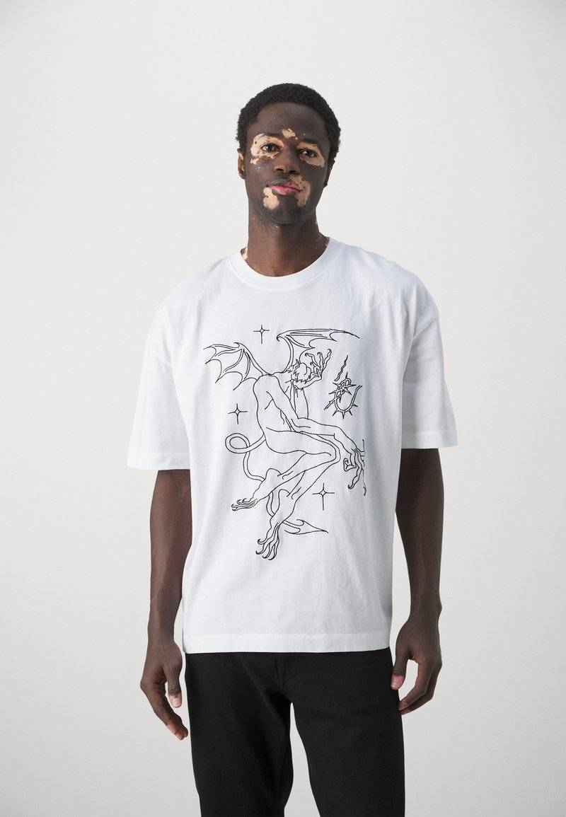 Études Études SPIRIT GUARDIAN UNISEX - Print T-shirt - white Zeitbegrenzte Promotion