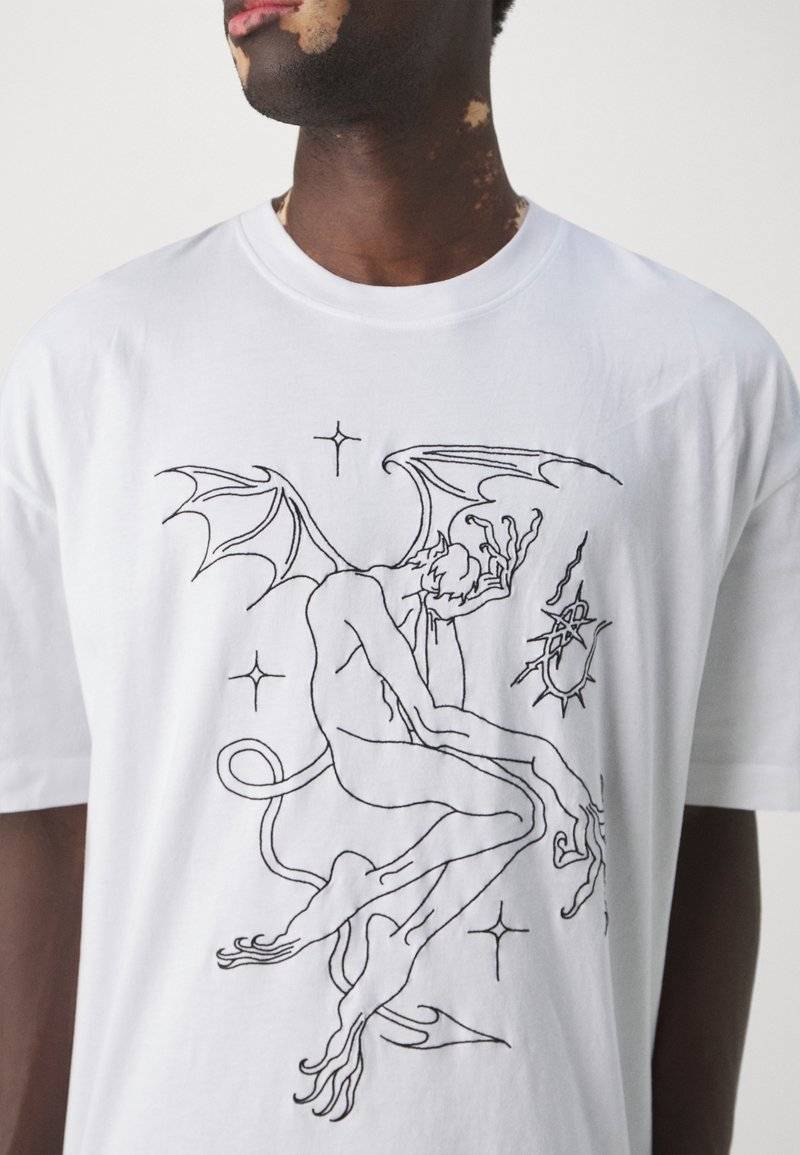 Études Études SPIRIT GUARDIAN UNISEX - Print T-shirt - white Zeitbegrenzte Promotion