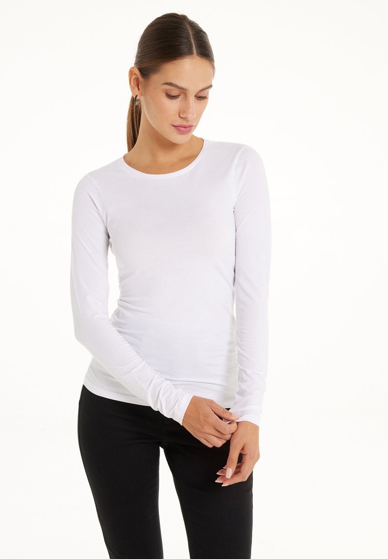 Tezenis Tezenis STRETCH ROUND-NECK - Long sleeved top - bianco Sonderangebot der Fabrik