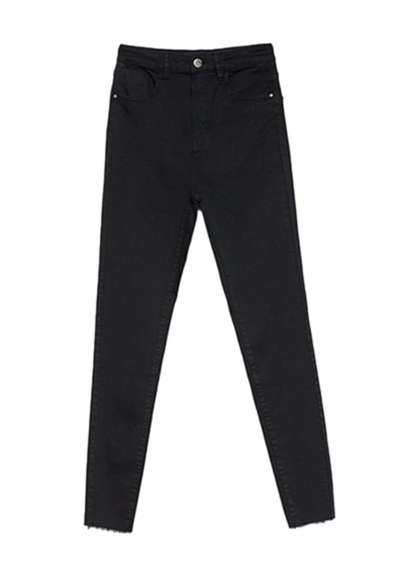 Stradivarius Stradivarius MIT SUPERHOHEM - Jeans Skinny Fit - black Super Rabatt