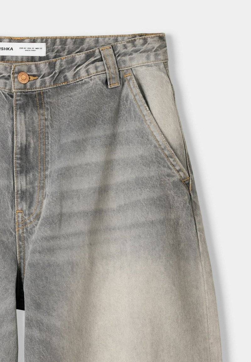 Bershka Bershka Relaxed fit jeans - light grey Begrenzt auf 3 Tage