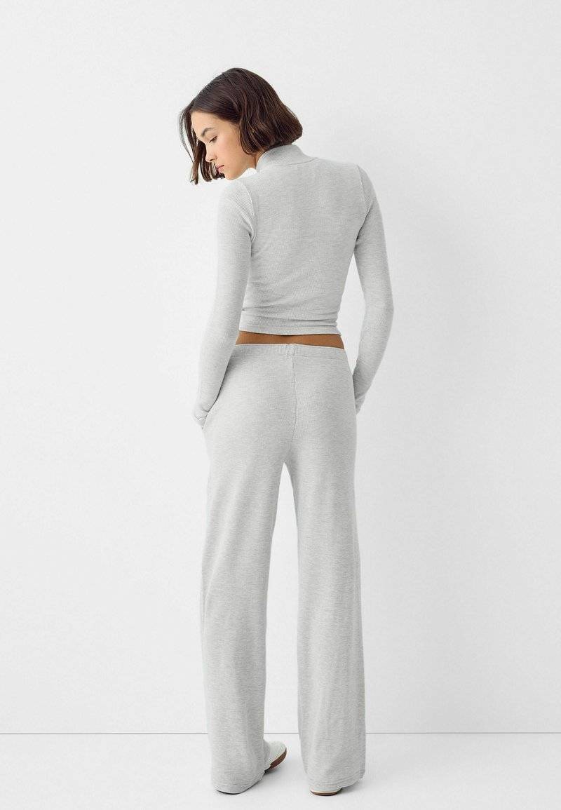 Bershka Bershka LONG SLEEVE - Cardigan - mottled grey Speichern exportieren