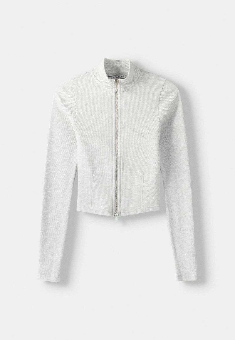 Bershka Bershka LONG SLEEVE - Cardigan - mottled grey Speichern exportieren