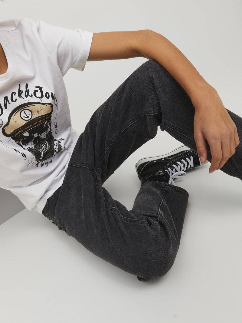 Jack & Jones Junior Jack & Jones Junior JJICHRIS JJORIGINAL - Relaxed fit jeans - black denim Im Verkauf