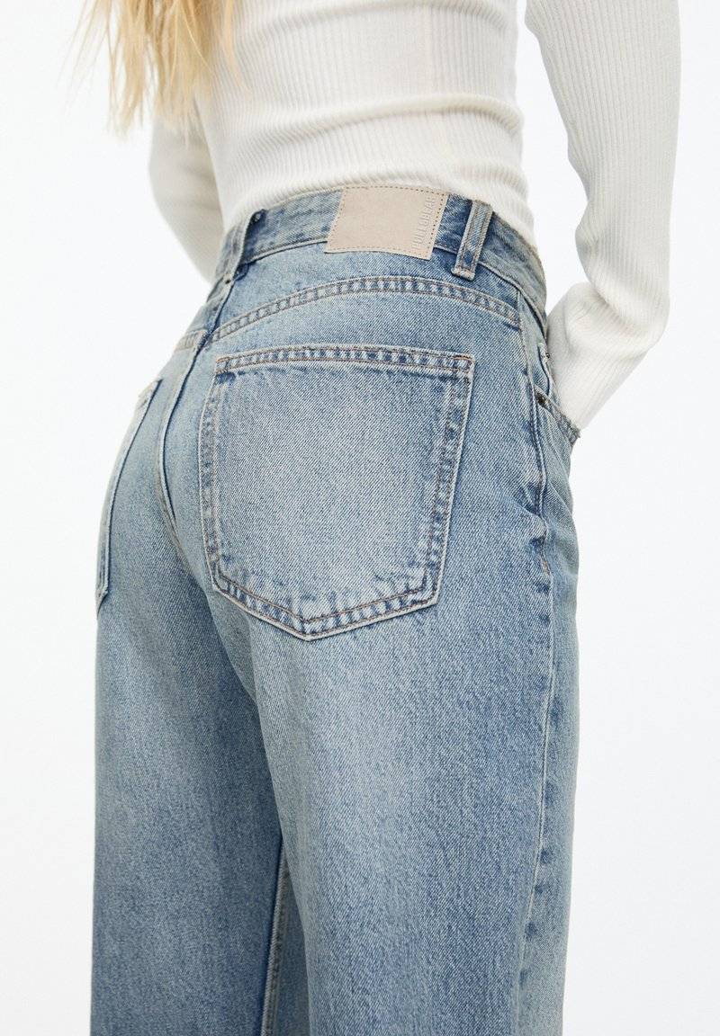 PULL&BEAR PULL&BEAR MID - Straight leg jeans - stone blue denim zollfrei