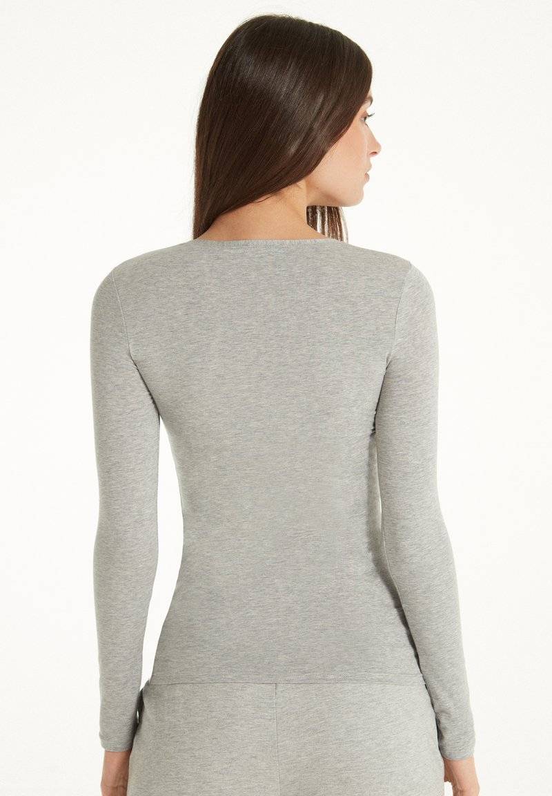 Tezenis Tezenis STRETCH ROUND-NECK - Long sleeved top - grigio melange chiar Online