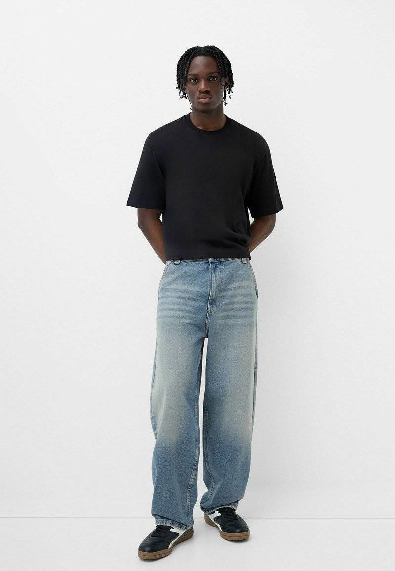 Bershka Bershka Relaxed fit jeans - blue grey im Angebot