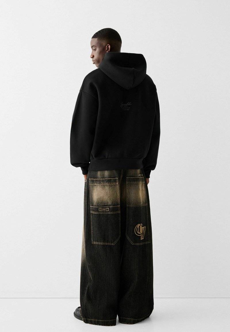 Bershka Bershka Sweatshirt - black denim Vierteljährliche Förderung