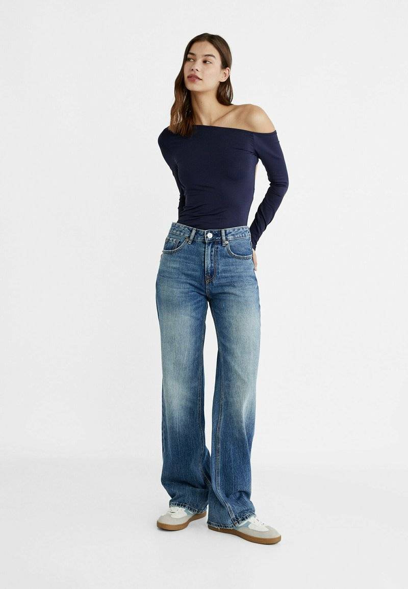 Stradivarius Stradivarius Straight leg jeans - blue Im Verkauf