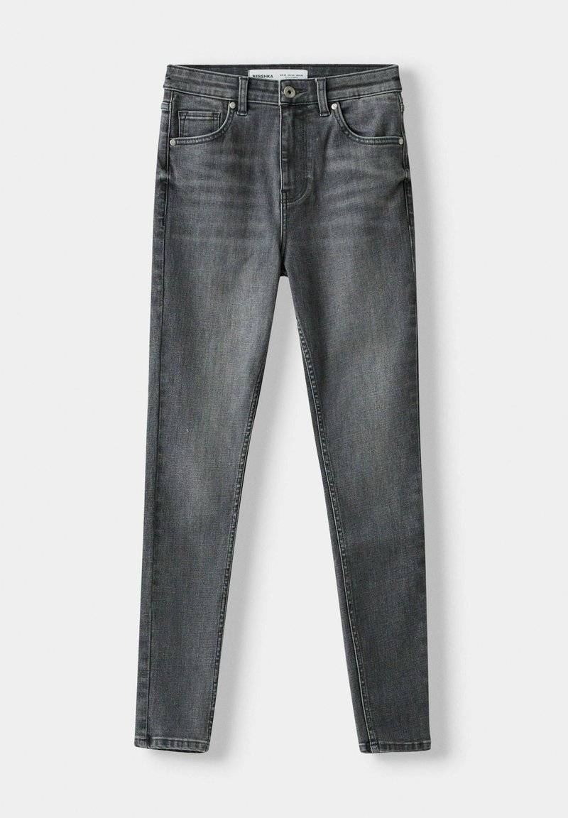 Bershka Bershka SUPER - Jeans Skinny Fit - mottled dark grey Auslauf