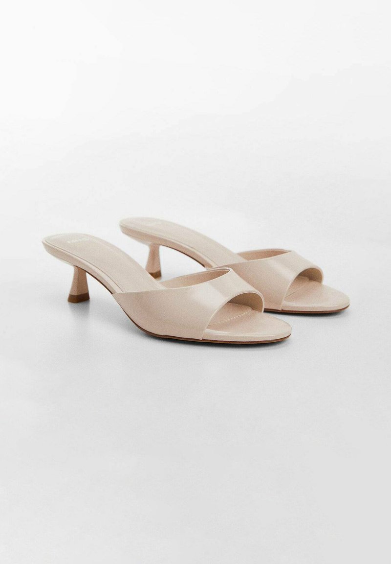 Mango Mango LOW - Heeled mules - nude Kauf eins, bekomm eins gratis