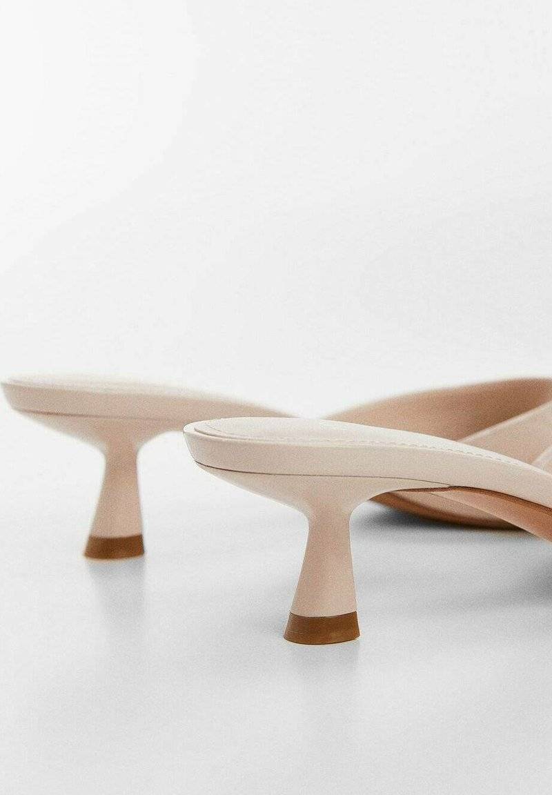 Mango Mango LOW - Heeled mules - nude Kauf eins, bekomm eins gratis