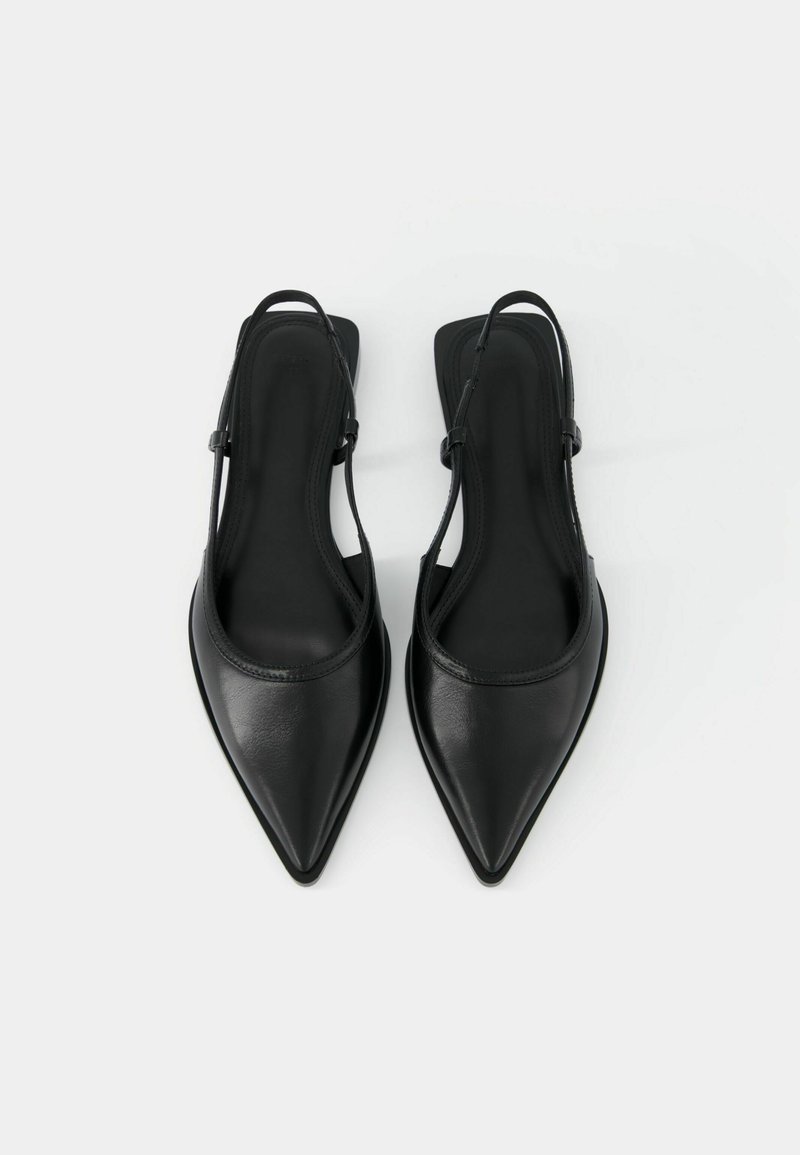 Bershka Bershka POINTED - Slingback ballet pumps - black VIP-Rabatte